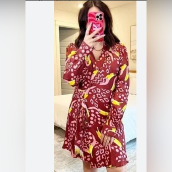 Farm Rio Toucanissimo Mini Dress Beaded Tassel Belt Sz XS NWT - Picture 9 of 9